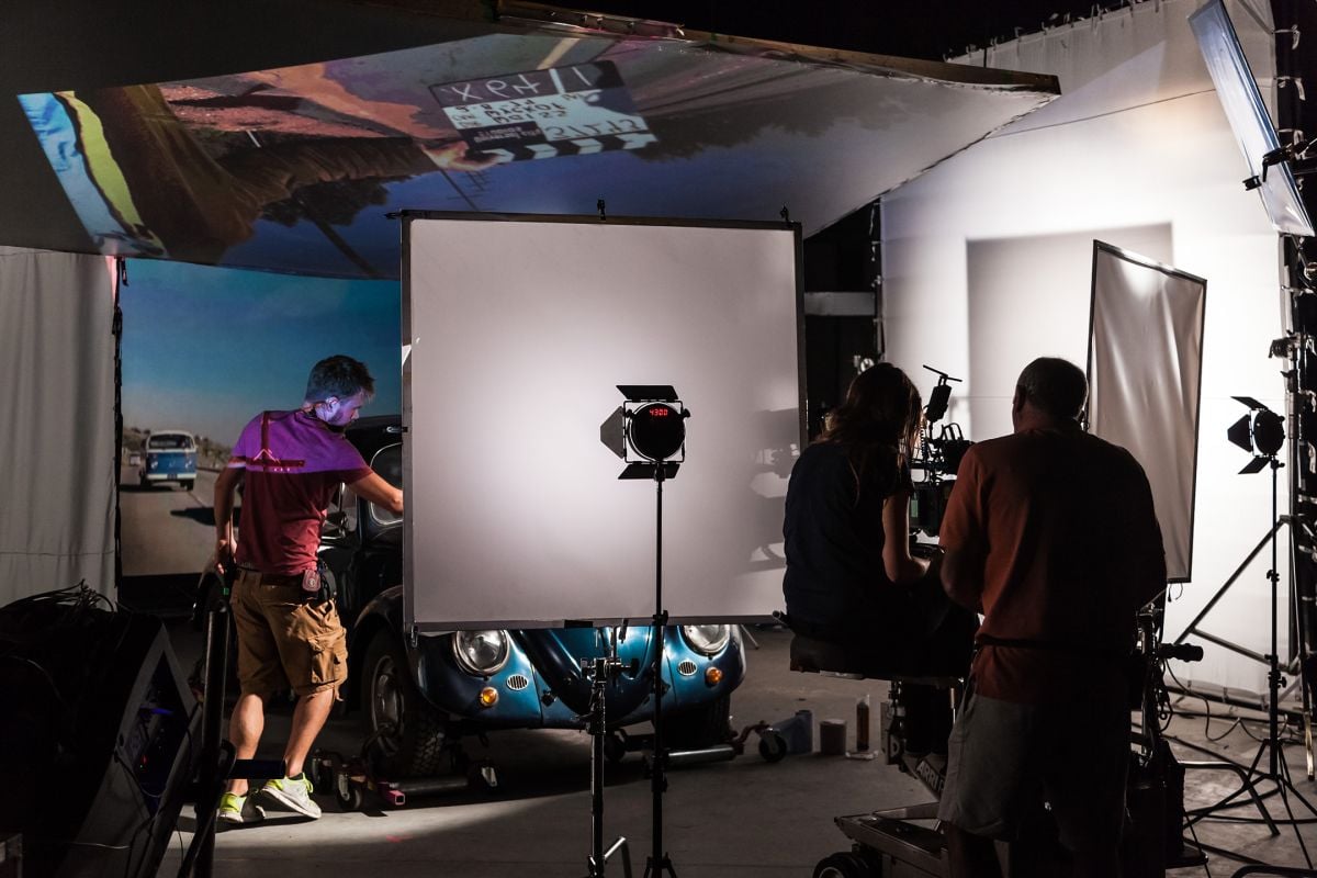 Executing the extensive rear-projection driving scenes, “the Rotolight NEOs were an interesting addition to supplement the lighting package,” says Lange. “The ability to select SFX modes helped give the lighting a more ‘dynamic’ feel. For instance, in driving scenes where Urszula [Pontikos] had moving lamps, we used NEOs as some of the static lights using the flicker effect in the SFX suite to help create that scene-changing effect. The Designer Fade feature was particularly useful to fade up from zero output to 100 percent and back again to zero. It allowed a handheld lamp to be moved and create a shifting shadow — but with a source that came from nowhere, and simply went away again.”